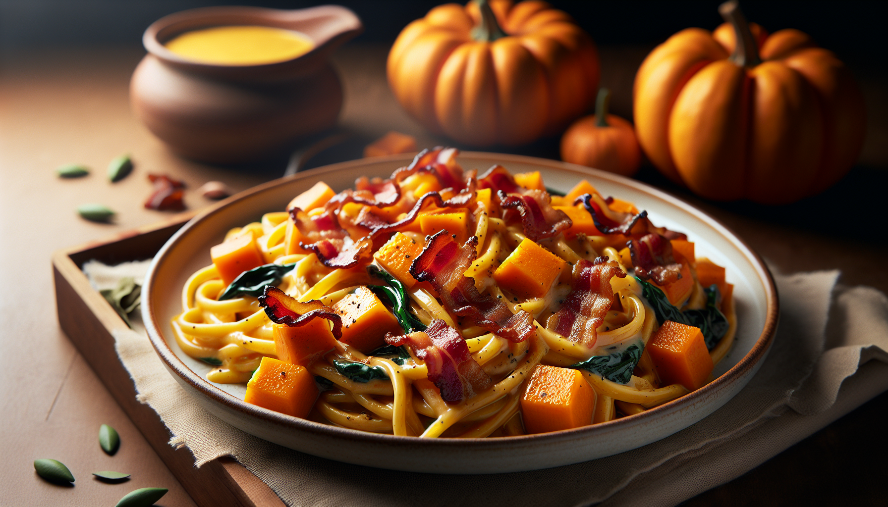 pasta zucca e pancetta